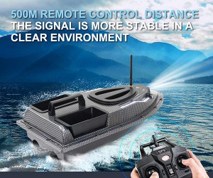 Electric 40 Points RC Fishing Bait Ship Night Light 500M Distance Auto Return Remote Control GPS RC Boat