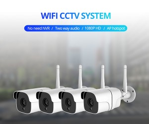 Stock Black Oem Ip Tracking and Alarm 720p 3mp Wifi Camera with H265