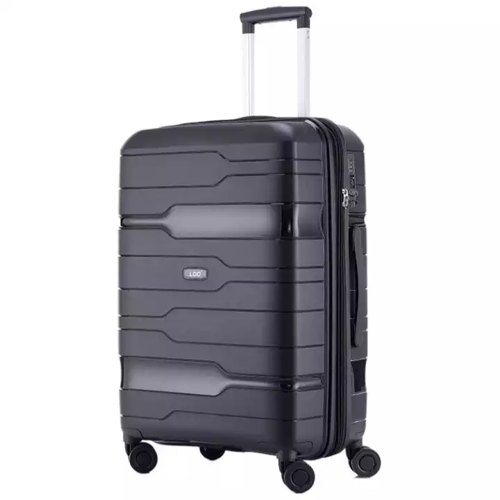 Hard shell Suitcase On Wheels Big Size PP zipper Red Color Luggage Bag Sets Cases with 20 inch luggage